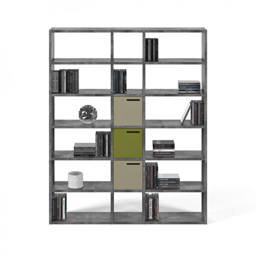 Araeya Wide Geometric Bookcase & Reviews AllModern